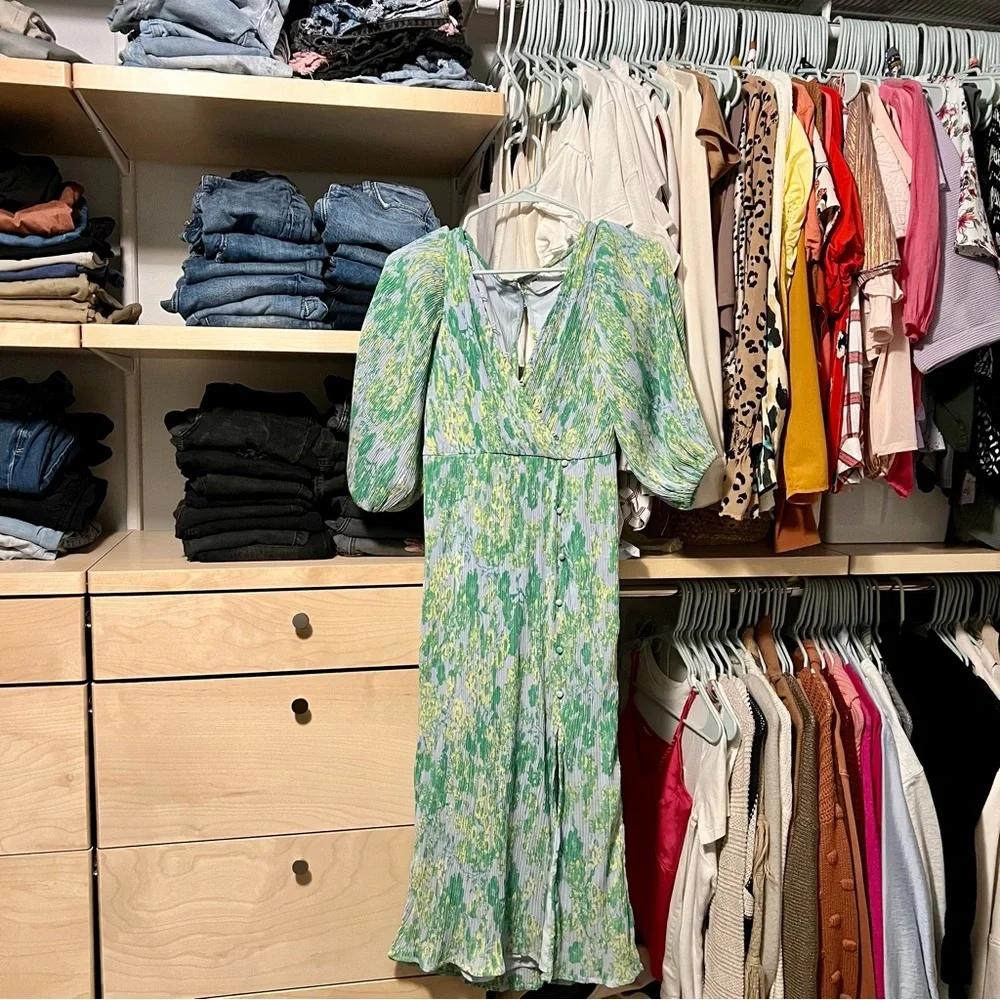 ASOS Green Multi Colored Dress - Picture 4 of 6